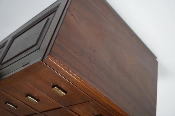 Image 1 of Mobiletto/cassettiera olandese in mogano, anni '30