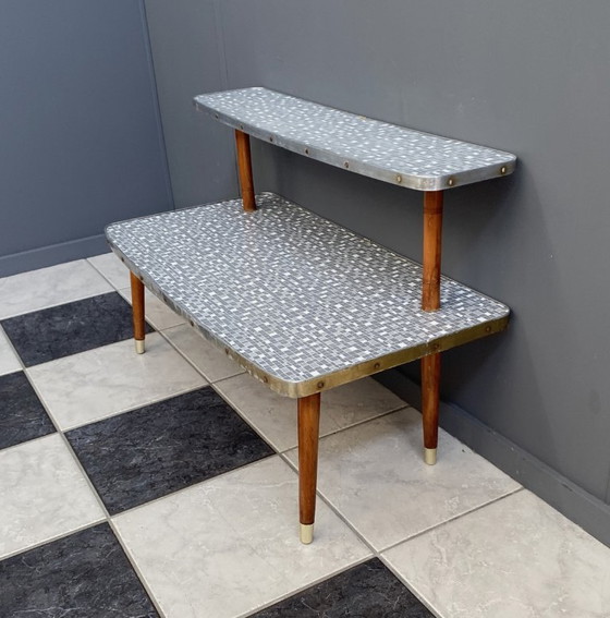 Grauer Formica-Pflanztisch aus den 1960er Jahren – Pflanzentisch, Wood (photo 8 of 8)