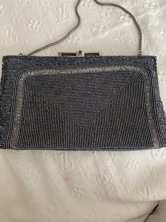 Image 1 of Avondtas uit de jaren 1920, haute couture, handgemaakt