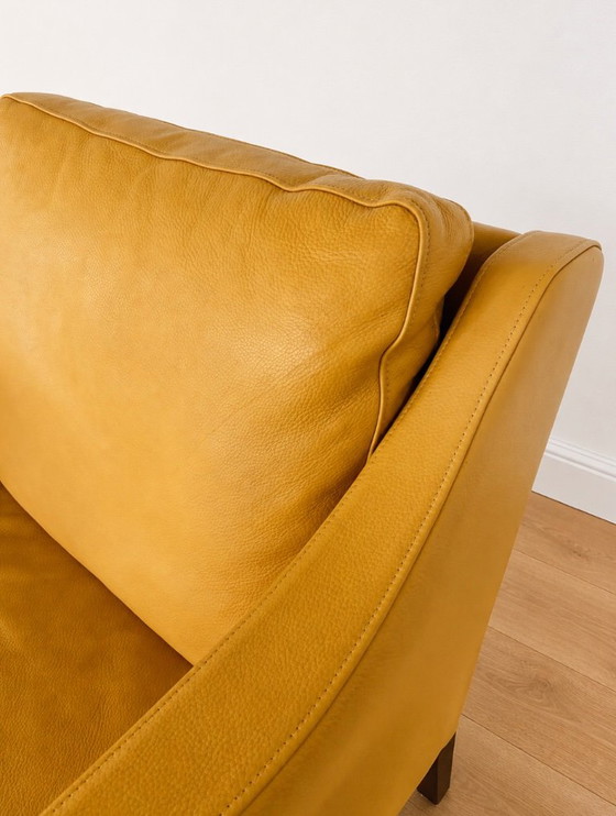 Vintage Danish Takashi Okamura & Erik Marquardsen Armchair in Light Cognac – Leather (photo 7 of 8)