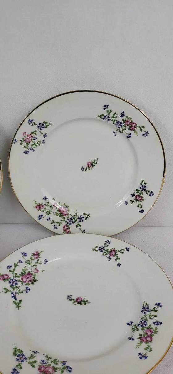 6 platte borden versierd met weerhaken – Servies, Porcelain (photo 10 of 12)