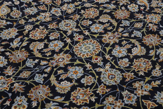 Image 1 of Tapis persan original noué à la main Keshan 385 X 280 cm Très bon état Fin avec soie
