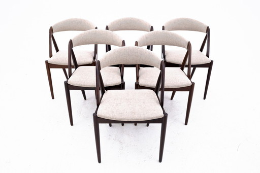 Set of chairs designed by Kai Kristiansen from the 60s, Denmark, model 31.