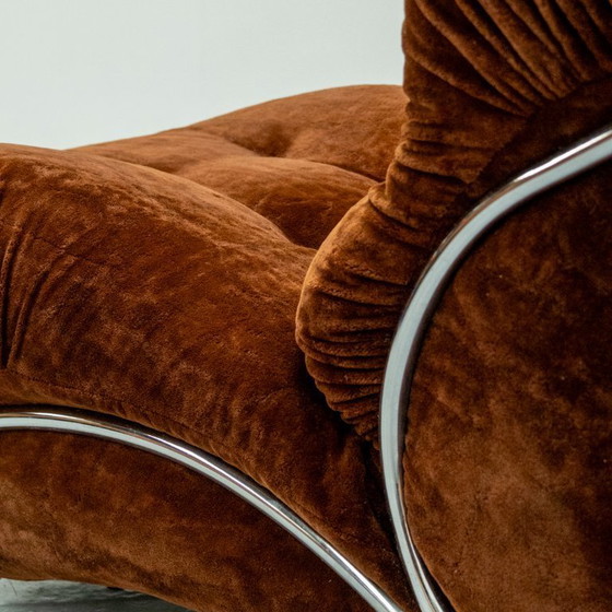 Image 1 of Set of Italian Corolla Armchairs by I.P.E 70's