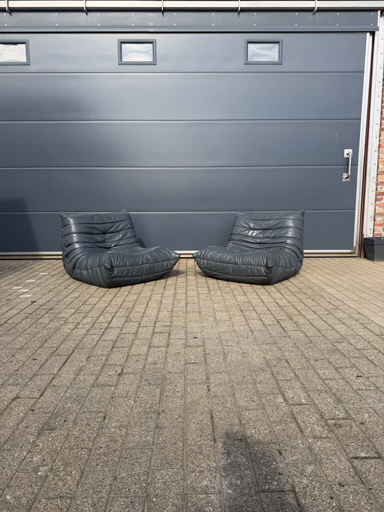 Image 1 of 100% authentic Ligne Roset Togo 3z & 2x 1z in Grey leather