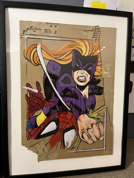 Ursula Aubri - Spiderman siendo golpeado por Wraith