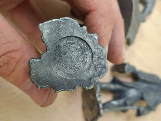 Image 1 of 9x figurine in peltro artigianali - Daalderop & Meeuws