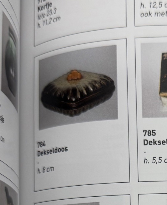 Image 1 of Thulin, 1930s - Lidded Box with “Airain” Glaze — Model 784