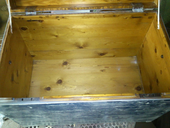 Grande cassapanca ungherese in stile rustico, anni '40 – Cassettiere, Legno (photo 5 of 5)