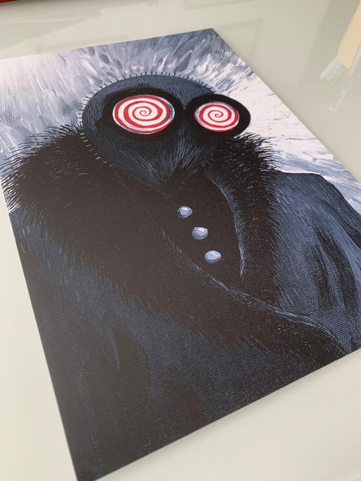 Tim Burton – Pass Delud Charlie – Signed Official Limited Edition Print – 20×30 cm