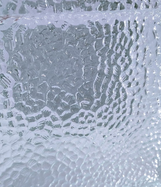 Image 1 of zwei Schmucktabletts aus Glas in Kopfsteinpflasterform aus den 1970er Jahren