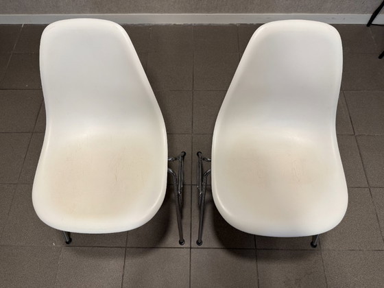Vitra | Eames | DSS | Blanc | Empilable | 2 pièces – Chaises de salle à manger, Plastique, Textile (photo 12 of 12)