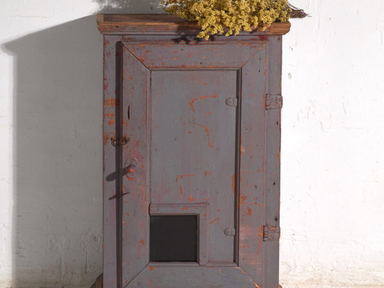 Antieke beschilderde kast van grenenhout – Centraal-Europa, circa 1900 – Opbergkast, Iron, Rustic (photo 2 of 40)