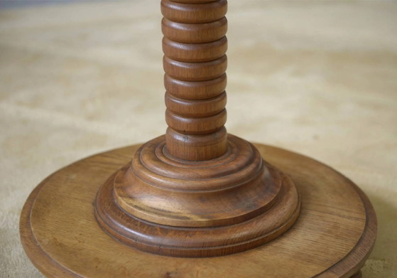 Gueridon in rovere degli anni '50 – Tavolini, Legno, Vintage (photo 6 of 7)