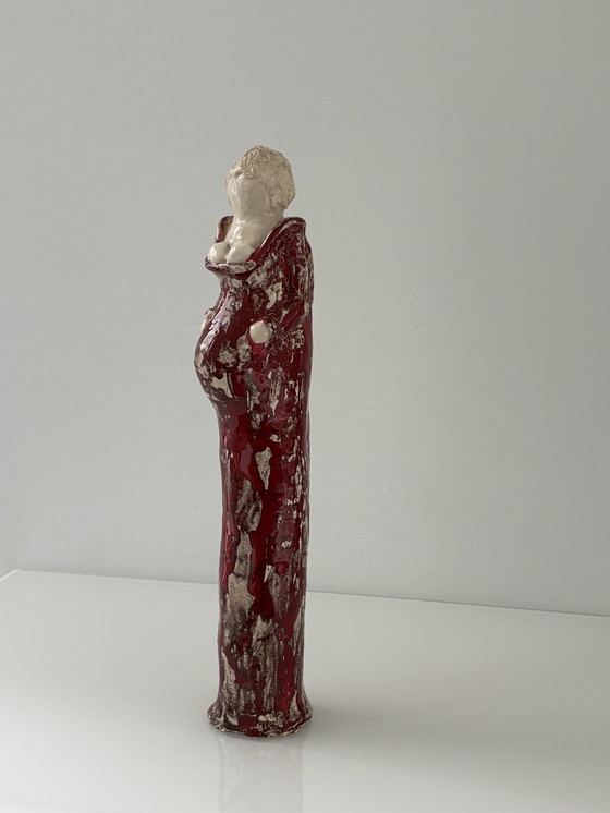Image 1 of Ceramic statue of a pregnant woman