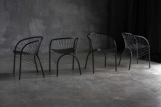 Image 1 of "Lizzie" Chairs by Regis Portier for Paolo Pallucco, Italy, 1980s
