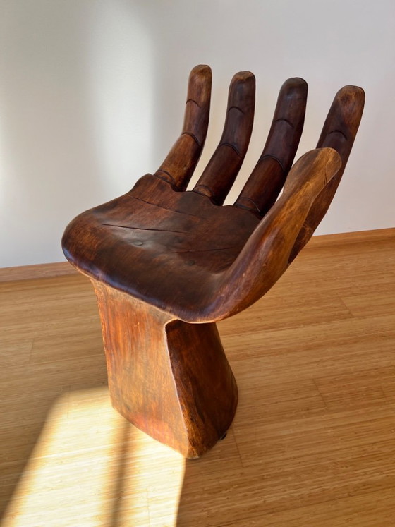 Pedro Friedeberg "Hand Chair" Design hand chair sculpture – Stools, Wood (photo 17 of 22)