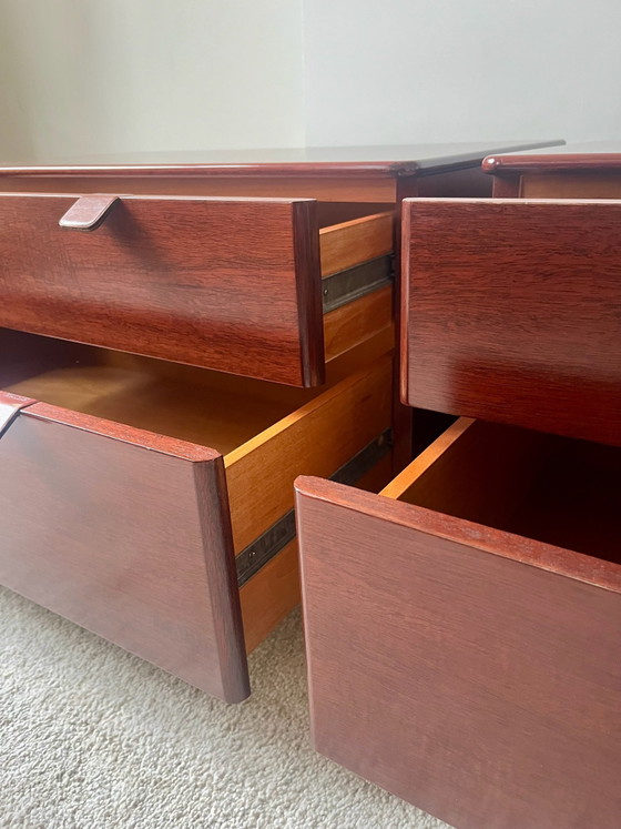 Set of 2 Interlübke MUTARO Chests of drawers – Peter Maly (1979) – Chest of drawers, Leather, Metal (photo 9 of 10)