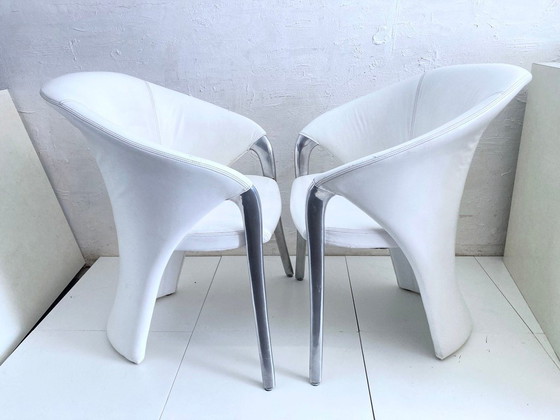 Image 1 of 2 postmoderne Sessel Modell Calla Design Gino Carollo für Draenert