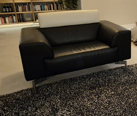 Image 1 of Ensemble Leolux Howlo avec tapis : 2 canapés et une causeuse