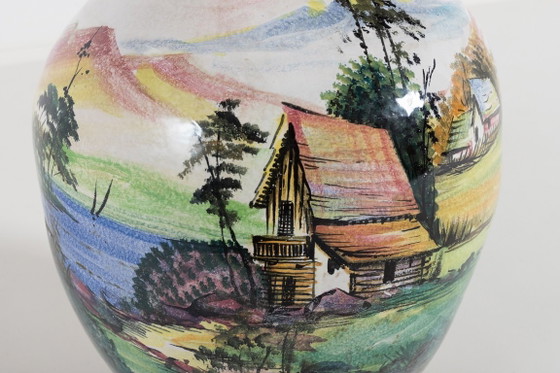 Image 1 of Unique Italian glazed floor vase from 1960’s