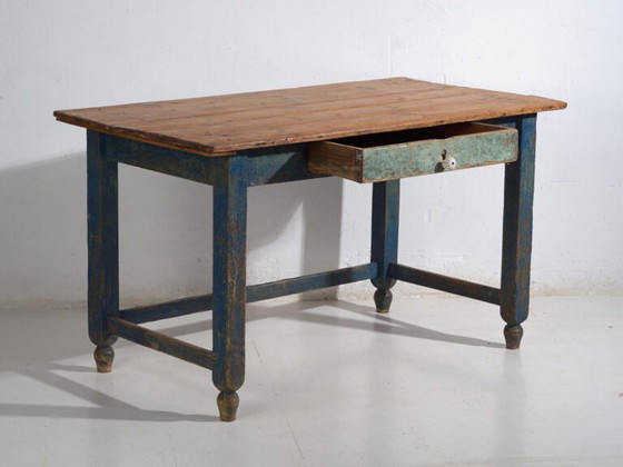 Rustic pine work table – Central Europe, circa 1900 – Desk (photo 28 of 40)
