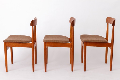 Set of 3 Vintage Teak Dining Chairs by Farsø Stolefabrik, Danish Mid-Century Modern, 1960s
