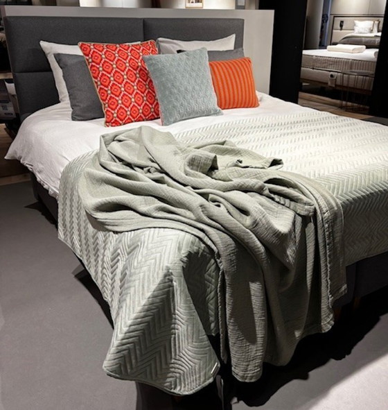 Image 1 of Ecolife Boxspring 180x210 cm Modello Showroom Grigio