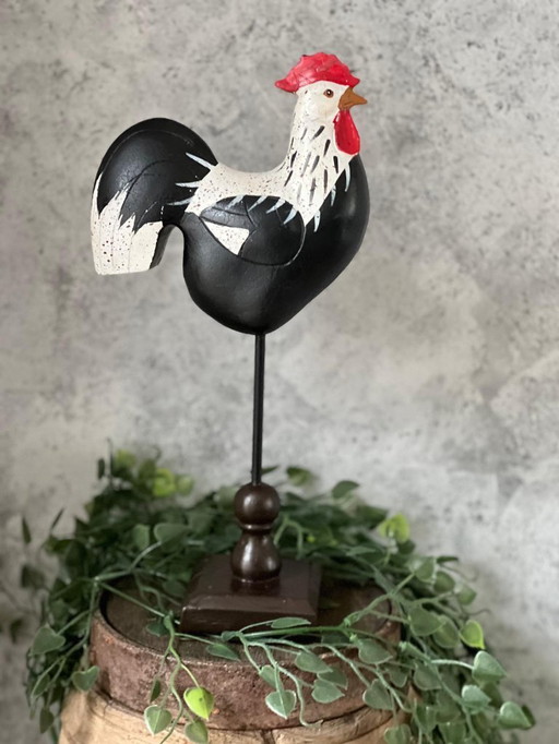 Scultura Gallo – 16 x 8 x 34 cm - Spedizione gratuita