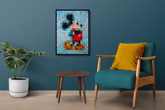 Image 1 of Wooden Wall Art "Mickey Mouse"