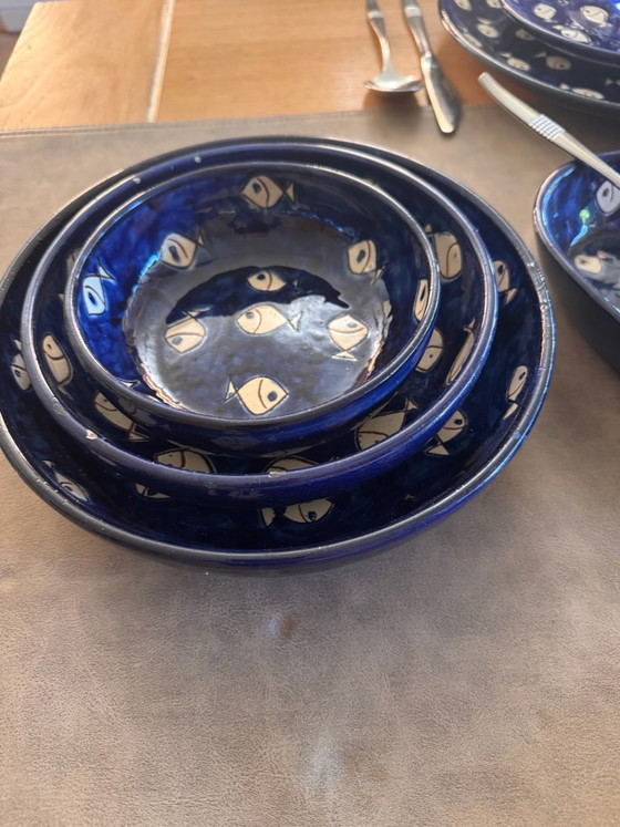Stoviglie blu cobalto con pesci – El Sol, Ceramica (photo 4 of 9)