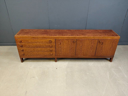 Vintage wengé wooden sideboard, 1960s 