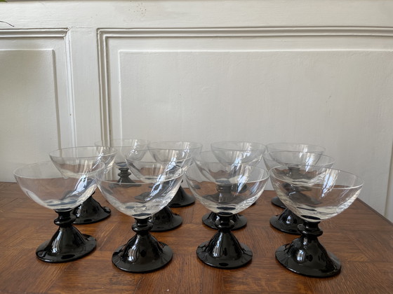 Image 1 of Set di 12 tazze da dessert retrò