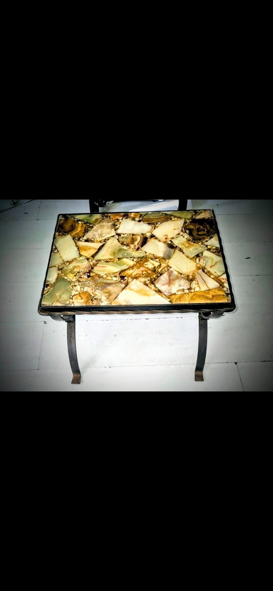 Antiker Marmor Beistelltisch – Couchtische (photo 2 of 5)