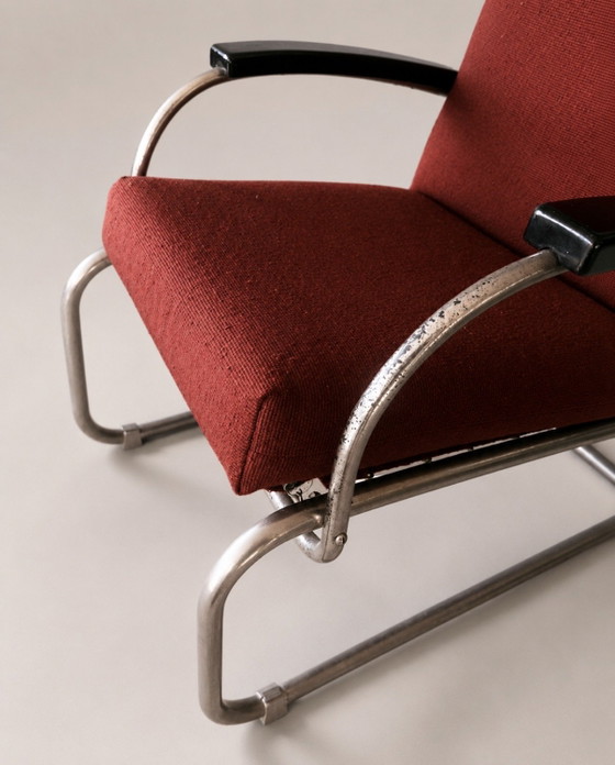 Image 1 of Zeldzame Gispen fauteuil VI-A-138 uit 1931