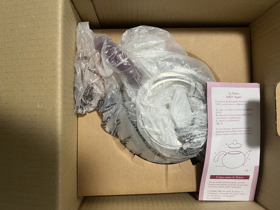 Image 1 of Alessie AGATA AM2SET teiera con scaldavivande in terracotta