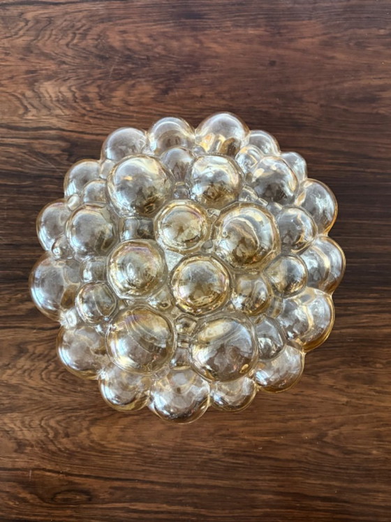 60s Tynell Bubble Glas Wall or ceiling Lamp Amber Gold – Helena Tynell, Ceiling lights, Metal (photo 5 of 12)