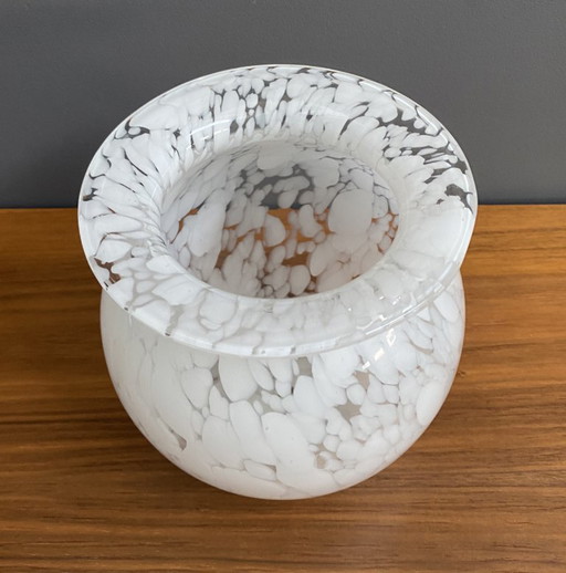 Jarrón blanco de los años 70