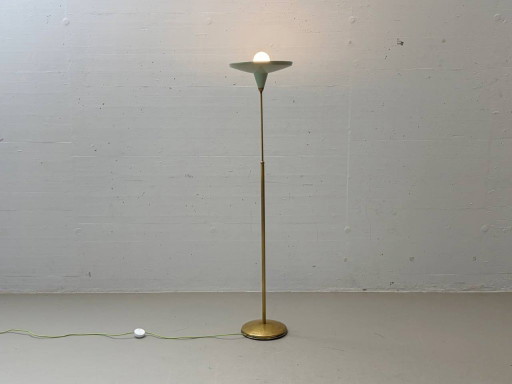Floor lamp made of brass and metal, 1950s