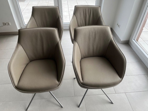 4 x Koinor Leather Dining Chairs
