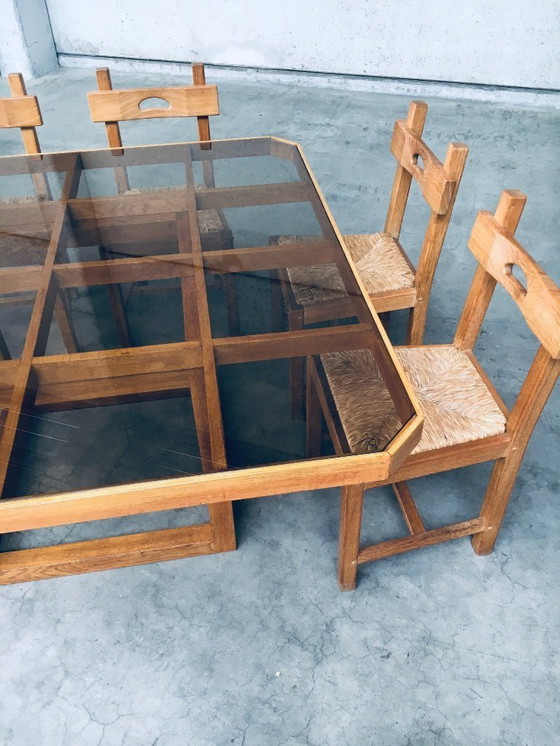 Image 1 of 1980's Postmodern Design Octagonal Square Dining Table