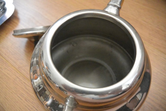 Image 1 of Dovo - Mid-century tea set, nickel-plated, 13 pieces