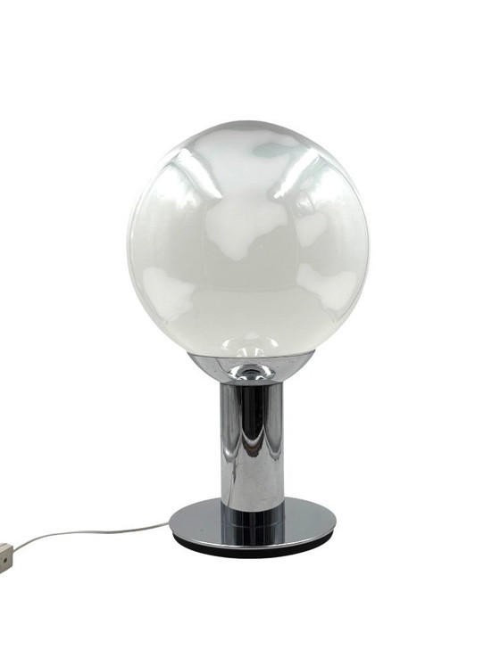 Image 1 of Lampe de table chromée style futuriste, France années 1980