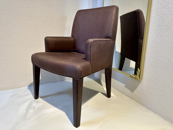 Promemoria ISOTTA Large Chairs By Romeo Sozzi 10 Pieces – Dining set, Wood, Textile (photo 7 of 11)