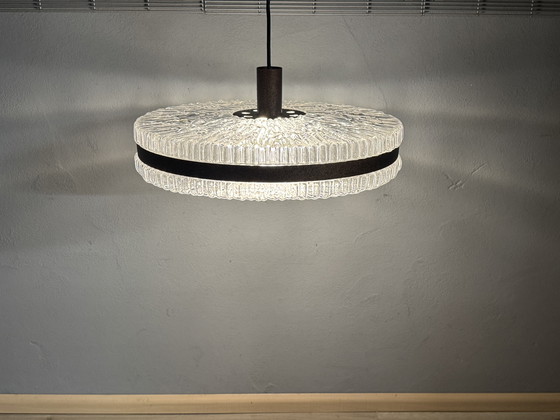 Image 1 of 1960s Plastic Pendant Lamp with Retro Design