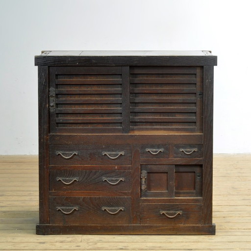 Commode japonaise Tansu, vers 1900