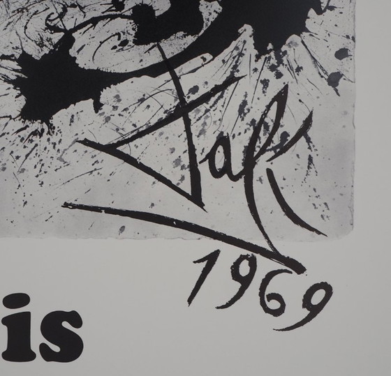 Salvador Dalí: Parijs, SNCF (Vlindersuite), originele gesigneerde lithografie – Litho's & Zeefdrukken, Paper (photo 4 of 6)