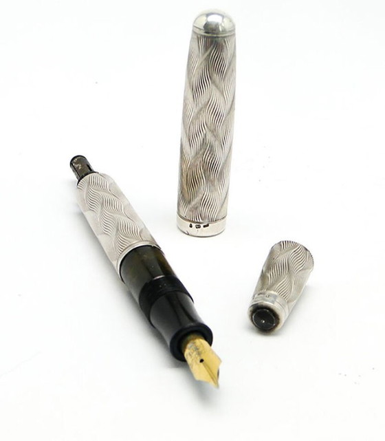 Penna vintage Art Déco in argento, Germania, anni '30 – Oggetti decorativi, Metal, Silver (photo 7 of 10)