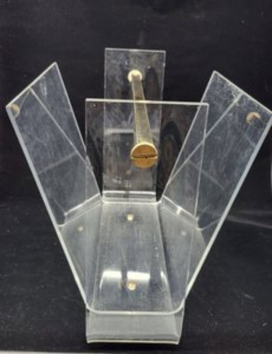 Image 1 of Portariviste in plexiglass David Lange Francia 1970 vintage