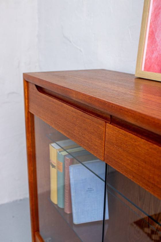 Image 1 of Vintage teak display cabinet, chest of drawers, sideboard, mid-century 1960s